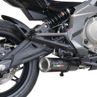 Pot echappement compatible avec Cf Moto 650 Mt 2021-2024, M3 Black Titanium, Pot Echappement homologué pour les marchés non européens 