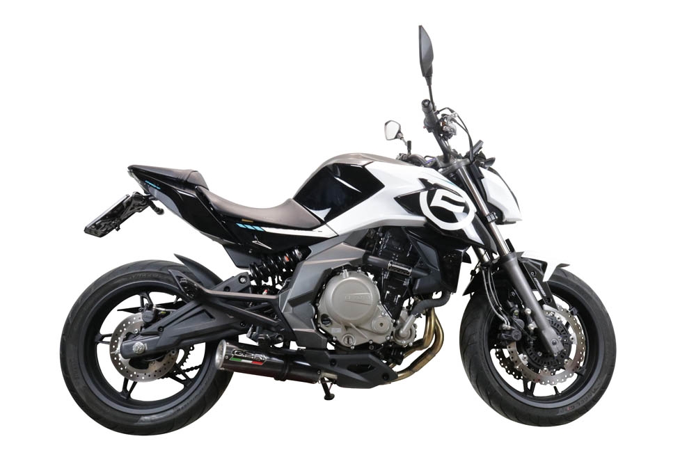Pot echappement compatible avec Cf Moto 650 Mt 2021-2024, M3 Poppy , Pot Echappement homologué pour les marchés non européens 