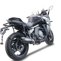 Pot echappement compatible avec Cf Moto 650 Gt 2022-2024, Furore Nero, Système demi complet homologué,pas légal pour les marchés européens, y compris db killer amovible 