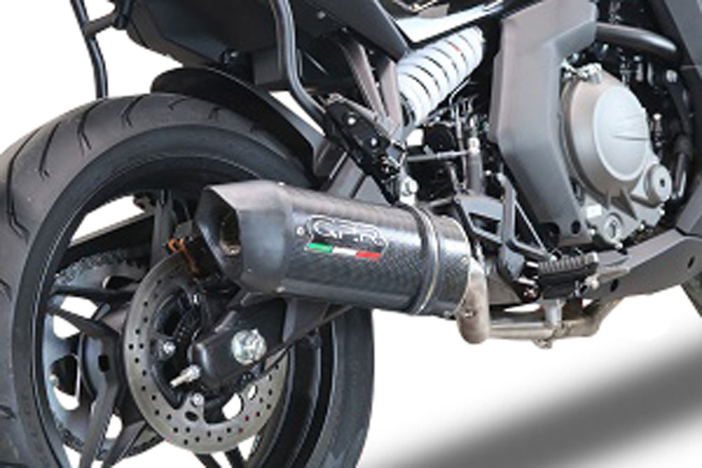Pot echappement compatible avec Cf Moto 650 Gt 2022-2024, Furore Poppy, Système demi complet homologué,pas légal pour les marchés européens, y compris db killer amovible 