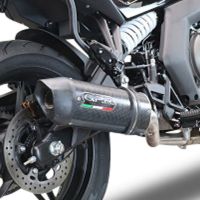 Pot echappement compatible avec Cf Moto 650 Gt 2022-2024, Furore Poppy, Système demi complet homologué,pas légal pour les marchés européens, y compris db killer amovible 