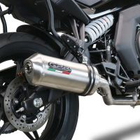 Pot echappement compatible avec Cf Moto 650 Gt 2022-2024, Satinox , Système demi complet homologué,pas légal pour les marchés européens, y compris db killer amovible 