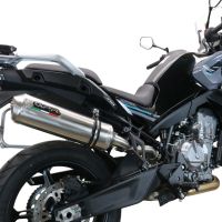 Pot echappement compatible avec Cf Moto 800 Mt Sport 2022-2024, Satinox , Échappement légal, homologué,silencieux avec db killer amovible et tuyau de liaison spécifique 