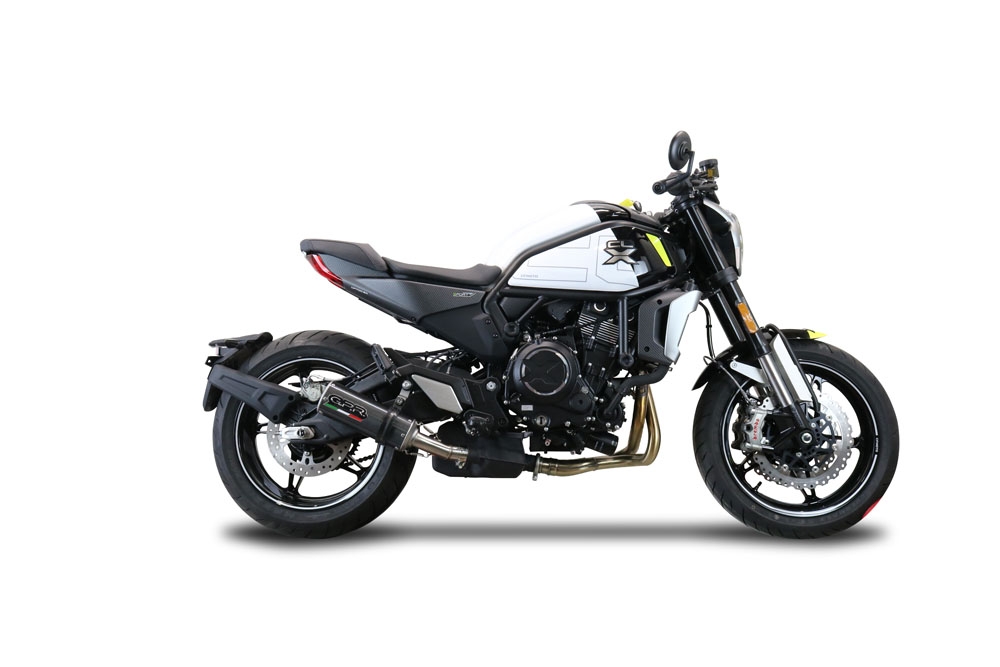 GPR exhaust compatible with  Cf Moto 700 CL-X Adv 2022-2024, M3 Poppy , Slip-on exhaust including removable db killer and link pipe, EPA-compliant 