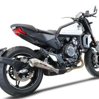 GPR exhaust compatible with  Cf Moto 700 CL-X Adv 2025-2026, Powercone Evo, Slip-on exhaust including removable db killer and link pipe, EPA-compliant 