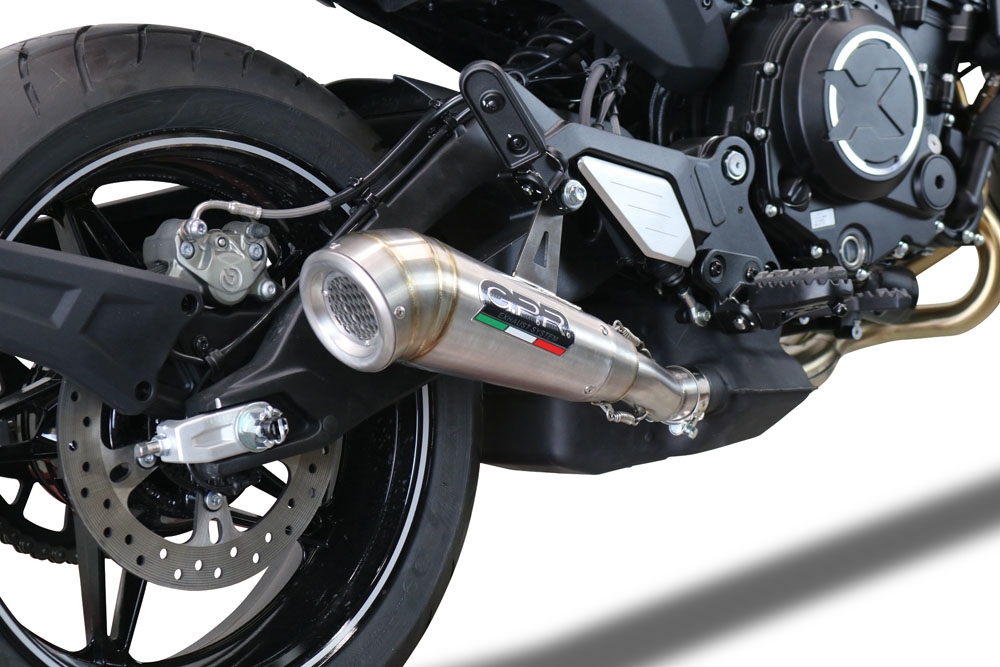GPR exhaust compatible with  Cf Moto 700 CL-X Adv 2025-2026, Powercone Evo, Slip-on exhaust including removable db killer and link pipe, EPA-compliant 