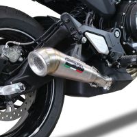 GPR exhaust compatible with  Cf Moto 700 CL-X Adv 2025-2026, Powercone Evo, Slip-on exhaust including removable db killer and link pipe, EPA-compliant 