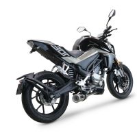 Pot echappement compatible avec Cf Moto 300 NK 2022-2024, M3 Inox , Pot échappement complet, non légal pour les pays de l'UE, avec db killer amovible 