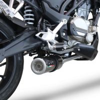 Pot echappement compatible avec Cf Moto 300 NK 2022-2024, M3 Poppy , Pot échappement complet, non légal pour les pays de l'UE, avec db killer amovible 