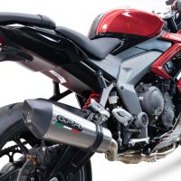 GPR exhaust compatible with  Triumph Daytona 660 2023-2025, New Grand Prix Evo Titanium, Full system exhaust including removable db killer and catalyst, EPA-compliant 