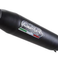 Pot echappement compatible avec Zontes Zt 310 X - T 2018-2020, Deeptone Nero, Pot échappement complet, non légal pour les pays de l'UE, avec db killer amovible 