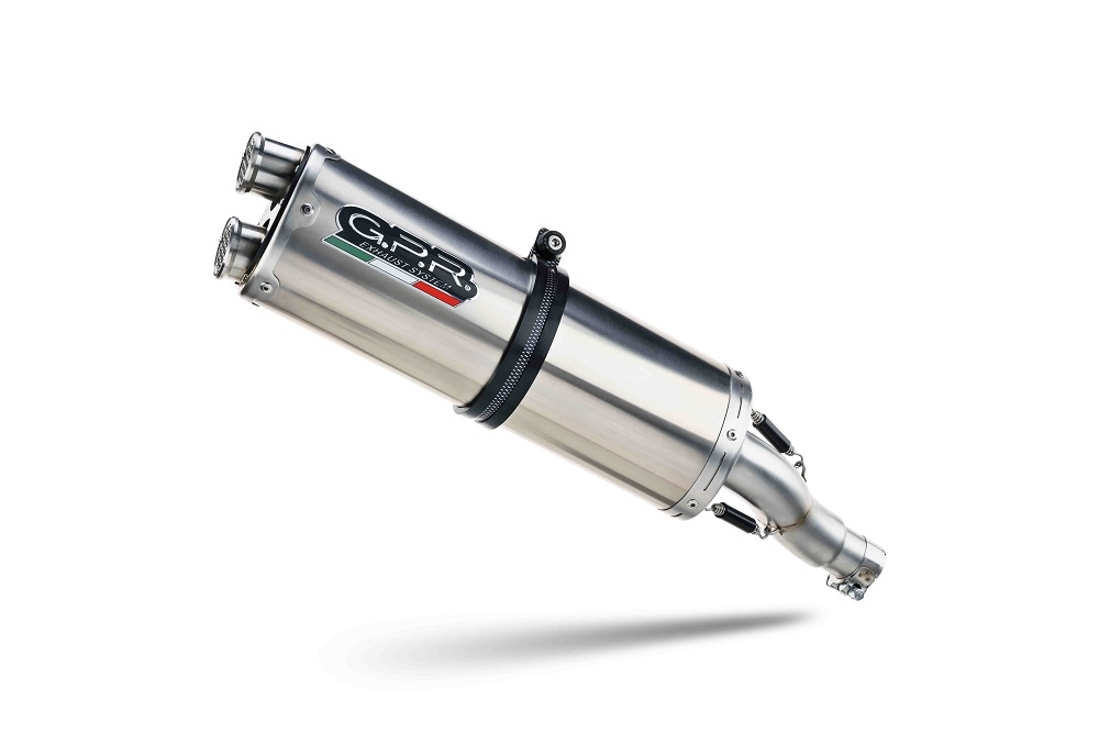 Pot echappement compatible avec Bmw R 1200 R 2006-2010, Dual Inox, Échappement légal, homologué,silencieux avec db killer amovible et tuyau de liaison spécifique 