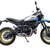 GPR exhaust compatible with  Ducati Scrambler 803 2021-2023, M3 Black Titanium, Slip-on exhaust including removable db killer, link pipe and catalyst,  EPA-compliant 