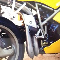 Pot echappement compatible avec Ducati 748 -S -SP -SPS -R -RS 1995-2002, M3 Titanium Natural, Paire de pot échappement homologué et légal, silencieux avec mi-collecteur y db killer amovible 