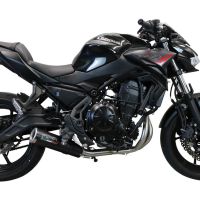 GPR exhaust compatible with  Kawasaki Ninja 650 2021-2022, M3 Black Titanium, Full system exhaust including removable db killer and catalyst, EPA-compliant 