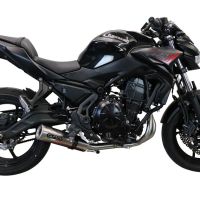 Pot echappement compatible avec Kawasaki Z 650 2017-2020, M3 Inox , Pot échappement complet, non légal pour les pays de l'UE, avec db killer amovible 