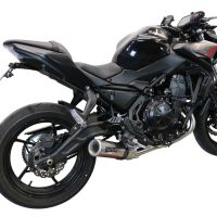 Pot echappement compatible avec Kawasaki Z 650 2017-2020, M3 Inox , Pot échappement complet, non légal pour les pays de l'UE, avec db killer amovible 