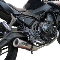 Pot echappement compatible avec Kawasaki Ninja 650 2023-2024, M3 Inox , Pot échappement complet, non légal pour les pays de l'UE, avec db killer amovible 