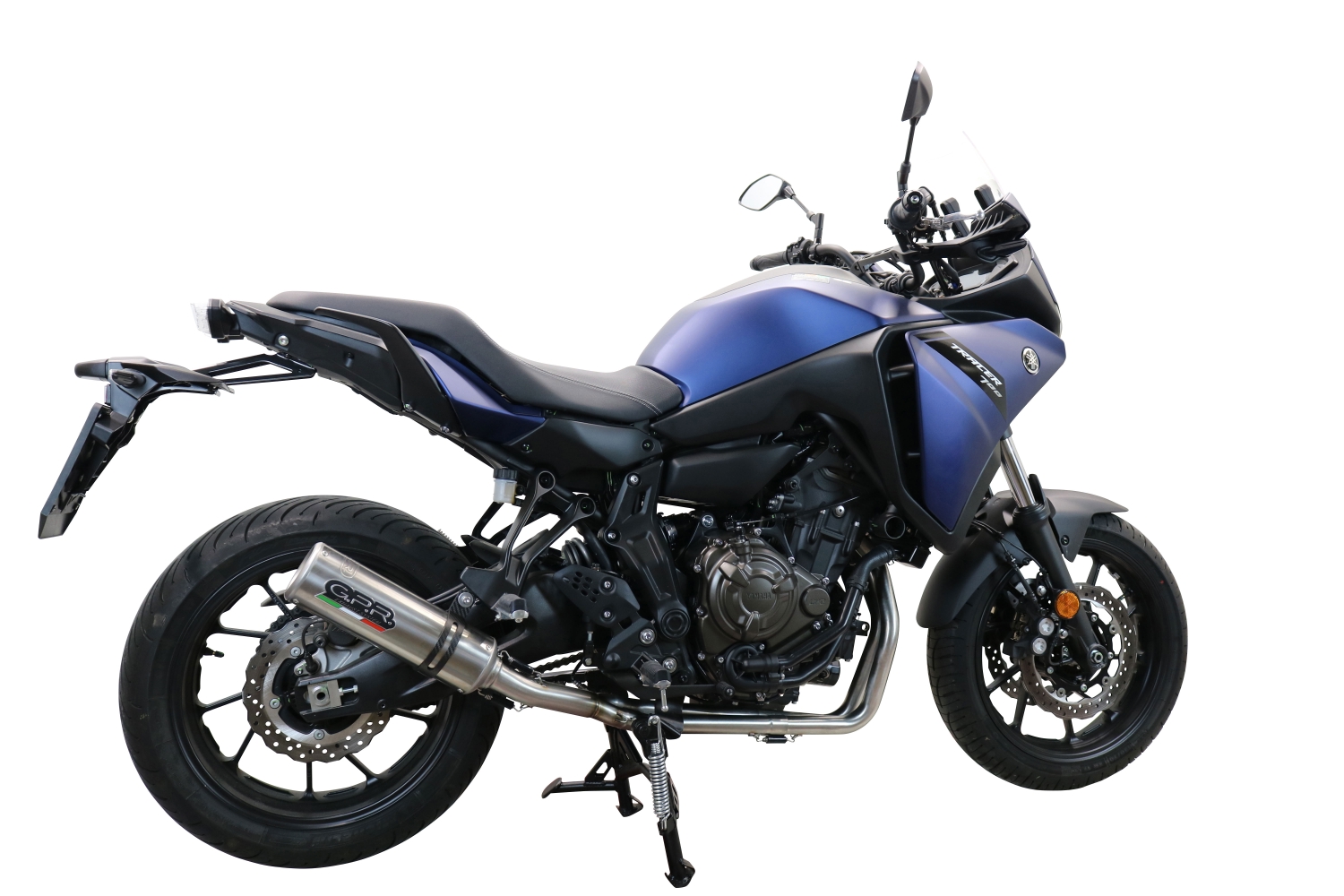 Pot echappement compatible avec Yamaha Tracer 7 GT 2020-2024, M3 Inox , Pot échappement complet, non légal pour les pays de l'UE, avec db killer amovible 