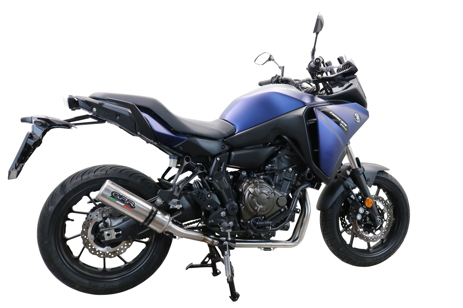 Pot echappement compatible avec Yamaha Tracer 7 GT 2020-2024, M3 Inox , Pot échappement complet, non légal pour les pays de l'UE, avec db killer amovible 