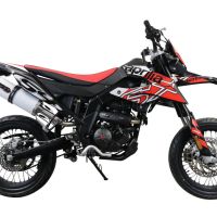Pot echappement compatible avec Aprilia Sx 125 2021-2024, Albus Evo4, Pot Echappement homologué pour les marchés non européens 