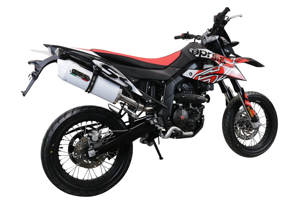 Pot echappement compatible avec Aprilia Sx 125 2021-2024, Albus Evo4, Pot Echappement homologué pour les marchés non européens 