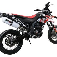 Pot echappement compatible avec Aprilia Sx 125 2021-2024, Albus Evo4, Pot Echappement homologué pour les marchés non européens 