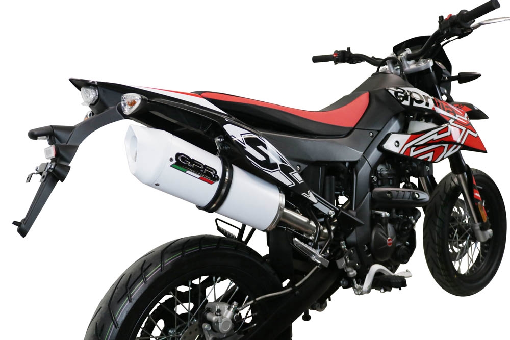 Pot echappement compatible avec Aprilia Sx 125 2021-2024, Albus Evo4, Pot Echappement homologué pour les marchés non européens 