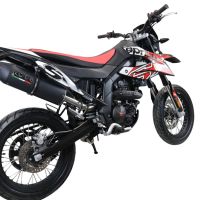 Pot echappement compatible avec Aprilia Rx 125 2021-2024, Furore Evo4 Nero, Pot Echappement homologué pour les marchés non européens 