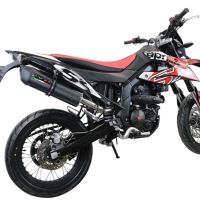 Pot echappement compatible avec Aprilia Rx 125 2021-2024, Furore Evo4 Poppy, Pot Echappement homologué pour les marchés non européens 