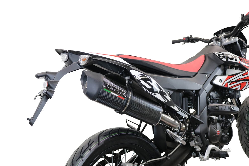 Pot echappement compatible avec Aprilia Rx 125 2021-2024, Furore Evo4 Poppy, Pot Echappement homologué pour les marchés non européens 