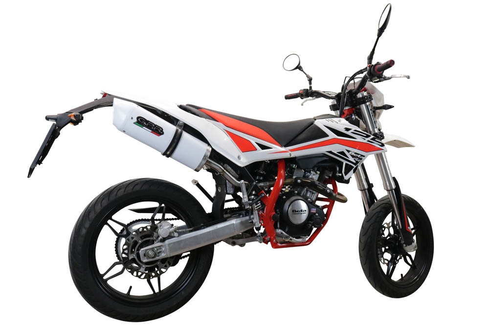 Pot echappement compatible avec Beta RR 125 4T Enduro 2019-2020, Albus Evo4, Pot Echappement homologué pour les marchés non européens 