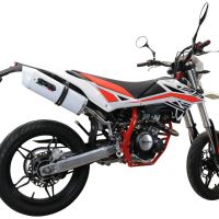 Pot echappement compatible avec Beta RR 125 4T Enduro 2019-2020, Albus Evo4, Pot Echappement homologué pour les marchés non européens 