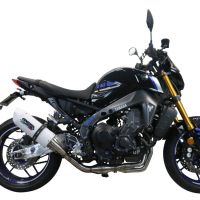 Pot echappement compatible avec Yamaha Mt-09 2021-2023, Albus Evo4, Pot échappement complet, non légal pour les pays de l'UE, avec db killer amovible 