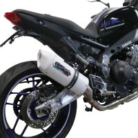 Pot echappement compatible avec Yamaha Mt-09 2021-2023, Albus Evo4, Pot échappement complet, non légal pour les pays de l'UE, avec db killer amovible 