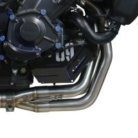 Pot echappement compatible avec Yamaha Mt-09 2021-2024, Powercone Evo, Pot échappement complet, non légal pour les pays de l'UE, avec db killer amovible 