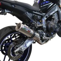 Pot echappement compatible avec Yamaha Mt-09 2021-2024, M3 Inox , Pot échappement complet, non légal pour les pays de l'UE, avec db killer amovible 