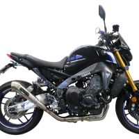 Pot echappement compatible avec Yamaha Mt-09 2021-2024, Powercone Evo, Pot échappement complet, non légal pour les pays de l'UE, avec db killer amovible 