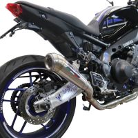 Pot echappement compatible avec Yamaha Mt-09 2021-2024, Powercone Evo, Pot échappement complet, non légal pour les pays de l'UE, avec db killer amovible 
