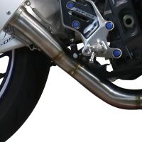 Pot echappement compatible avec Yamaha Mt-09 2021-2024, Powercone Evo, Pot échappement complet, non légal pour les pays de l'UE, avec db killer amovible 