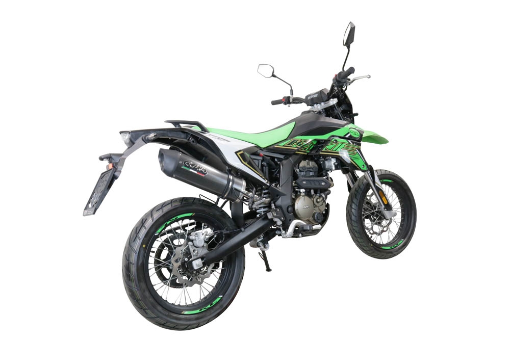 Pot echappement compatible avec KL MOTOR KXE 125 2022-2023, Furore Evo4 Poppy, Pot Echappement homologué pour les marchés non européens 