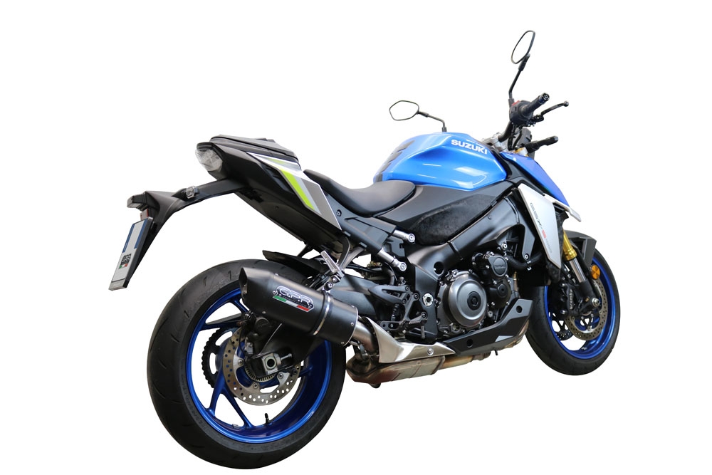 Pot echappement compatible avec Suzuki Gsx-S 1000 2021-2025, Furore Evo4 Nero, Échappement légal, homologué,silencieux avec db killer amovible et tuyau de liaison spécifique 