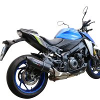 Pot echappement compatible avec Suzuki Gsx-S 1000 2021-2025, Furore Evo4 Nero, Échappement légal, homologué,silencieux avec db killer amovible et tuyau de liaison spécifique 