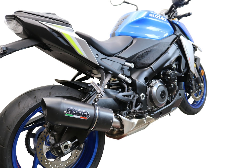 Pot echappement compatible avec Suzuki Gsx-S 1000 2021-2025, Furore Evo4 Nero, Échappement légal, homologué,silencieux avec db killer amovible et tuyau de liaison spécifique 