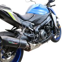 Pot echappement compatible avec Suzuki Gsx-S 1000 2021-2025, Furore Evo4 Nero, Échappement légal, homologué,silencieux avec db killer amovible et tuyau de liaison spécifique 