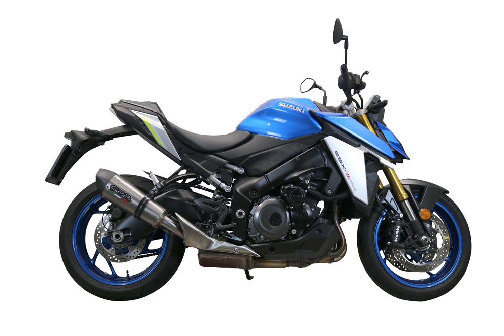 GPR exhaust compatible with  Suzuki GSX-S950 2021-2025, New Grand Prix Evo Titanium, Slip-on exhaust including removable db killer and link pipe, EPA-compliant 
