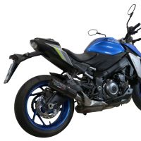 Pot echappement compatible avec Suzuki Gsx-S 1000 GT 2021-2025, M3 Titanium Natural, Échappement légal, homologué,silencieux avec db killer amovible et tuyau de liaison spécifique 