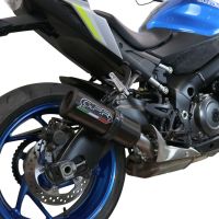 Pot echappement compatible avec Suzuki Gsx-S 1000 GT 2021-2025, M3 Titanium Natural, Échappement légal, homologué,silencieux avec db killer amovible et tuyau de liaison spécifique 