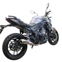 Pot echappement compatible avec Voge 500DS 2021-2024, Powercone Evo, Pot échappement racing, avec les tuyaux de liaison, article sans homologation 