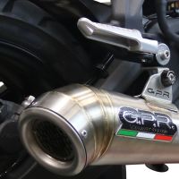 Pot echappement compatible avec Voge 500DS 2021-2024, Powercone Evo, Pot échappement racing, avec les tuyaux de liaison, article sans homologation 